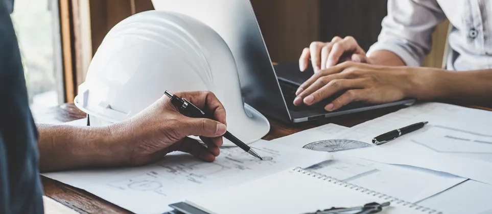 Construction planning and blueprint review